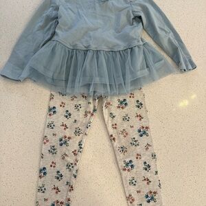 Carter's Light Blue Top with Bow Detail